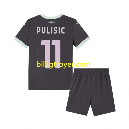 Billige Fotballdrakter AC Milan Pulisic 11 Barn Tredjedraktsett 2024/25 Kortermet